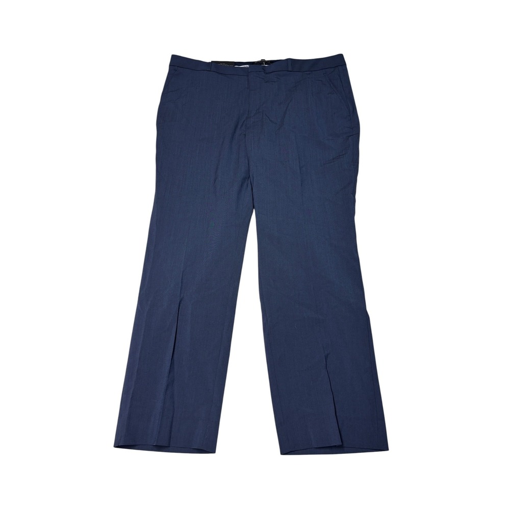 NWT Banana Republic Curvy Ryan Italian Wool Pants Navy Blue Womens 16S W38 L28